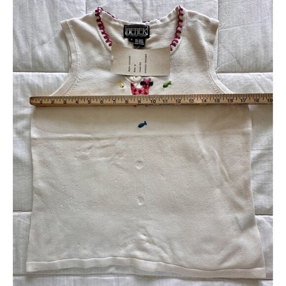 VTG Berek 2 Takako Sakon Cats & Fish Multi Beaded Sweater/Tank Top Set Sz Small - Picture 9 of 16